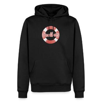 Poolboy Geschenk Bademeister - Männer Premium Bio Hoodie - Schwarz - Vorne - Nico (187cm)