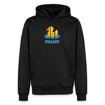 Rettungsschwimmer Bademeister Geschenk Poolboy - Männer Premium Bio Hoodie - Schwarz - Vorne - Nico (187cm)