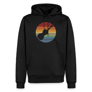 Geige Geiger Geschenk - Männer Premium Bio Hoodie - Schwarz - Vorne - Nico (187cm)