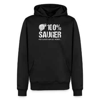 100% Sauger JDM Tuner Geschenk - Männer Premium Bio Hoodie - Schwarz - Vorne - Nico (187cm)
