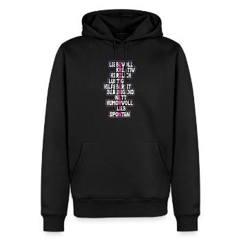 Lustiges Erzieherin Kinder Kindergarten Geschenk - Männer Premium Bio Hoodie - Schwarz - Vorne - Nico (187cm)
