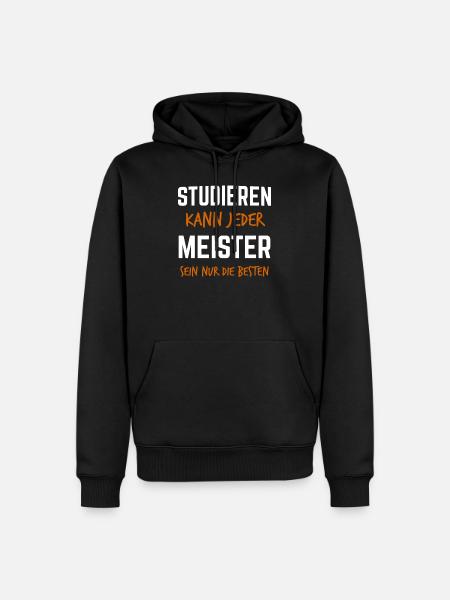 Meister 2020 Meisterprüfung Bestanderen Prüfung - Männer Premium Bio Hoodie - Schwarz