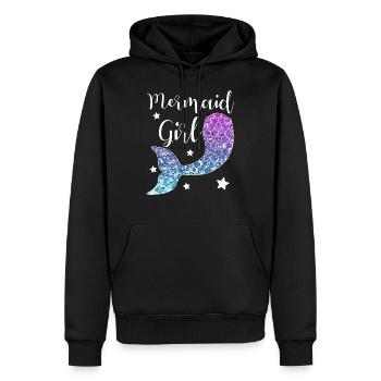 Mermaid Girl Meerjungfrau Geschenk Mädchen - Männer Premium Bio Hoodie - Schwarz - Vorne - Nico (187cm)