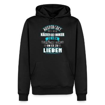 Kältetechniker Technik Klimatechniker Geschenk - Männer Premium Bio Hoodie - Schwarz - Vorne - Nico (187cm)