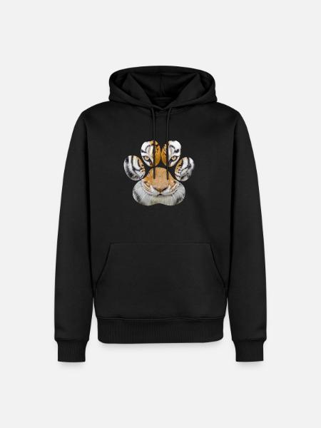 Tiger øje, pot, dyr, kat, gepard, leopard, løve, ge - Herre Premium økologisk hoodie - sort