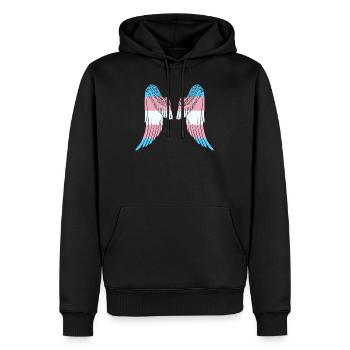 Cadeau LGBTQ de l'aile transgenre Gay Pride - Sweat à capuche Premium bio Homme - noir - Devant - Nico (187cm)