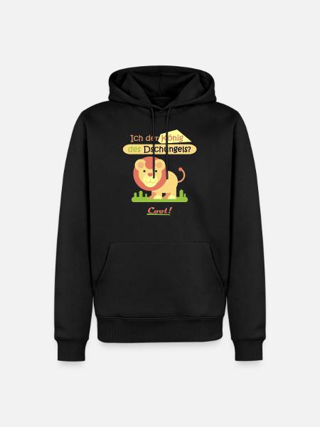 König des Dschungels? Ich! - Männer Premium Bio Hoodie - Schwarz