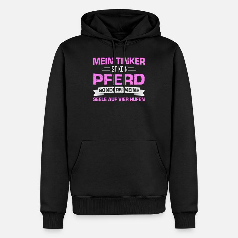 Tinker Pferd Reiter Geschenk - Männer Premium Bio Hoodie - Schwarz