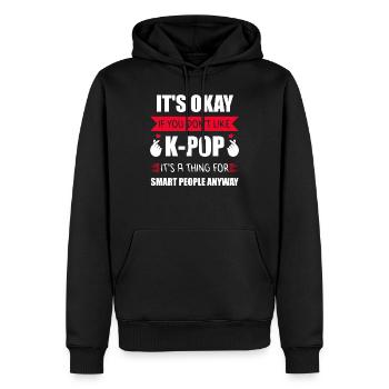 K-Pop Merch Korean Clothes Cadeau de Corée du Sud - Sweat à capuche Premium bio Homme - noir - Devant - Nico (187cm)