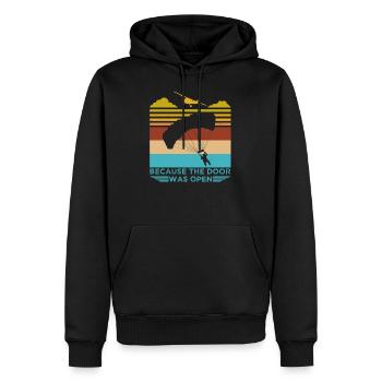 Fallschirmspringen Fallschirmspringer Geschenk - Männer Premium Bio Hoodie - Schwarz - Vorne - Nico (187cm)