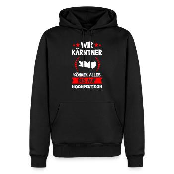 Kärnten Kärtner Österreich Geschenk - Männer Premium Bio Hoodie - Schwarz - Vorne - Nico (187cm)