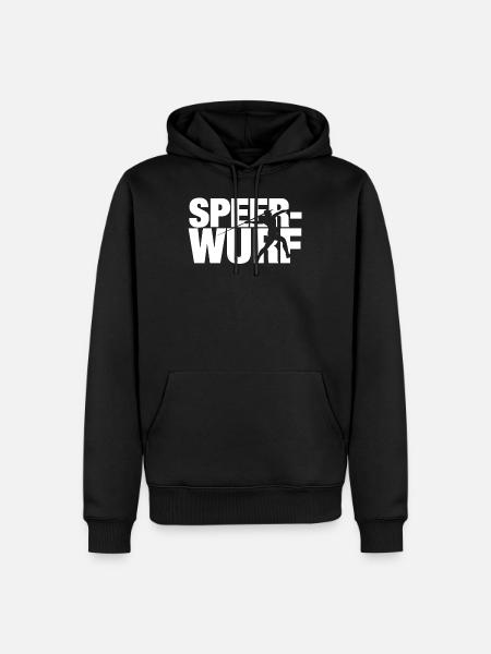 Speerwerfen Speerwurf Speerwerfer Speer Geschenk - Männer Premium Bio Hoodie - Schwarz
