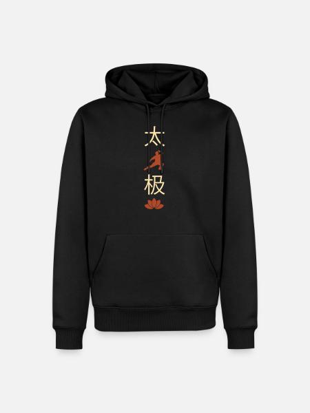 Kampfkunst Taijiquan Tai chi Lotusblume - Männer Premium Bio Hoodie - Schwarz