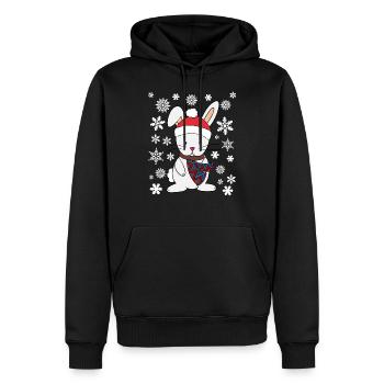 Cute Christmas gift idea present - Men’s Premium Organic Hoodie - black - Front - Nico (187cm)