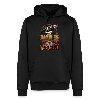 Vape Dampfer E Zigarette Spruch Vaping Geschenk - Männer Premium Bio Hoodie - Schwarz - Vorne - Nico (187cm)