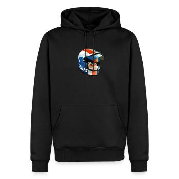 Francois Cevert Helmet - Männer Premium Bio Hoodie - Schwarz - Vorne - Nico (187cm)