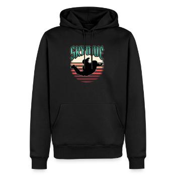 Lustig Gleitschirmfliegen Fallschirm Geschenk - Männer Premium Bio Hoodie - Schwarz - Vorne - Nico (187cm)