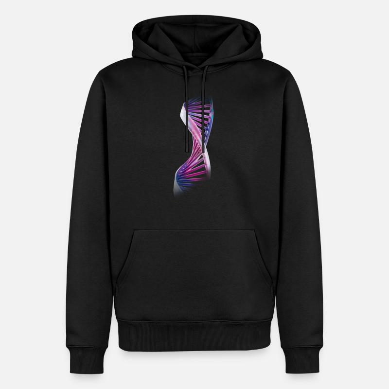 DNA - Männer Premium Bio Hoodie - Schwarz