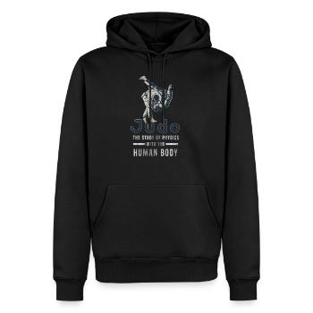Judo - Men’s Premium Organic Hoodie - black - Front - Nico (187cm)