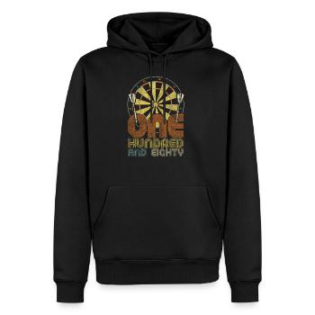 Darts Dartpfeil Darts - Männer Premium Bio Hoodie - Schwarz - Vorne - Nico (187cm)