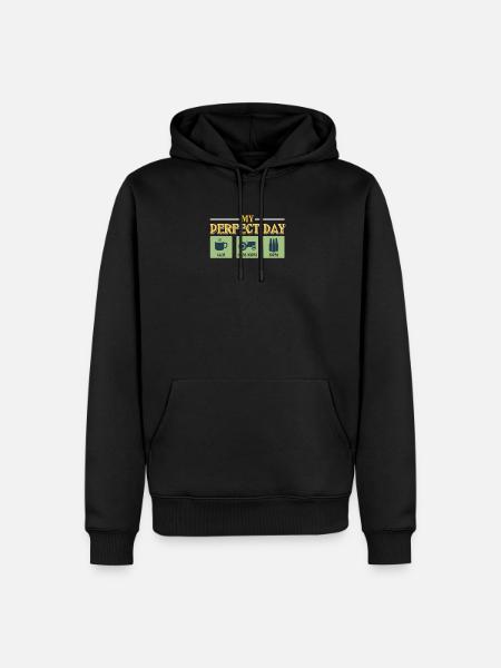 tractor - Men’s Premium Organic Hoodie - black