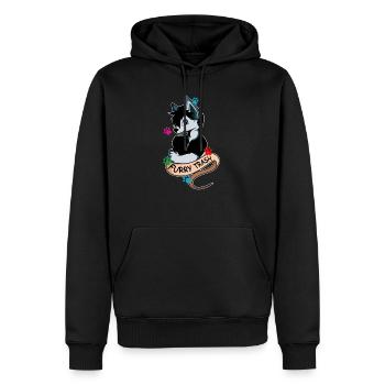 Furry Trash Hundebesitzer Geschenk - Männer Premium Bio Hoodie - Schwarz - Vorne - Nico (187cm)