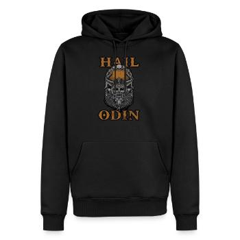 Hail Odin Vikings - Sweat à capuche Premium bio Homme - noir - Devant - Nico (187cm)