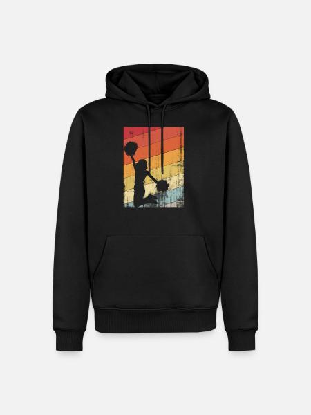 Cheerleading-Jubel - Männer Premium Bio Hoodie - Schwarz