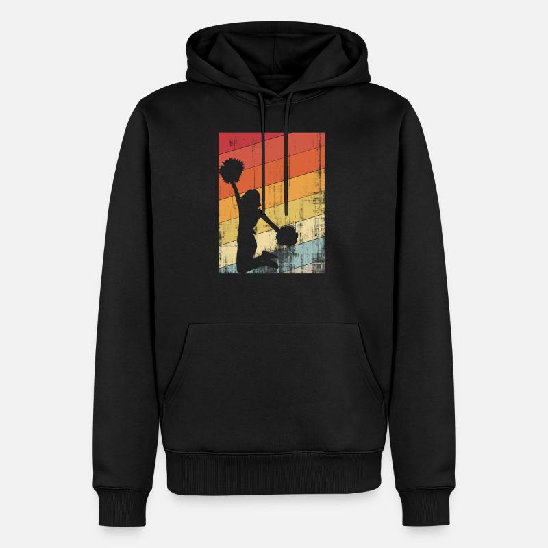 Cheerleading acclamations - Sweat à capuche Premium bio Homme - noir