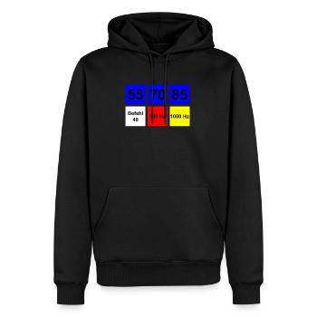 Engine driver, train driver gift PZB - Men’s Premium Organic Hoodie - black - Front - Nico (187cm)