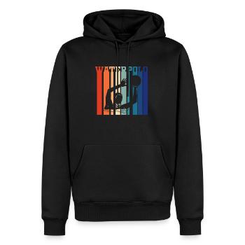 Water polo - Men’s Premium Organic Hoodie - black - Front - Nico (187cm)
