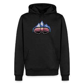 Ski Snowboard Apres Ski Spruch Vintage Geschenk - Männer Premium Bio Hoodie - Schwarz - Vorne - Nico (187cm)