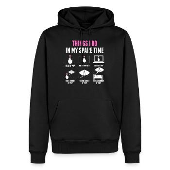 K-pop Merchandise Kpop Gift - Men’s Premium Organic Hoodie - black - Front - Nico (187cm)