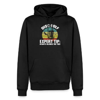 Disc Golf Disc Golf Tree Cadeau - Sweat à capuche Premium bio Homme - noir - Devant - Nico (187cm)