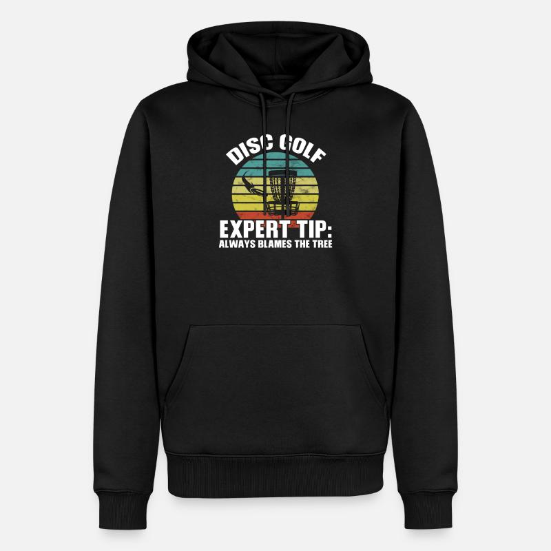Disc Golf Disc Golf Baum Geschenk - Männer Premium Bio Hoodie - Schwarz
