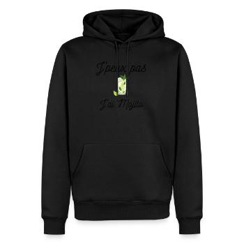 J'peux pas j'ai mojito - Sweat à capuche Premium bio Homme - noir - Devant - Nico (187cm)