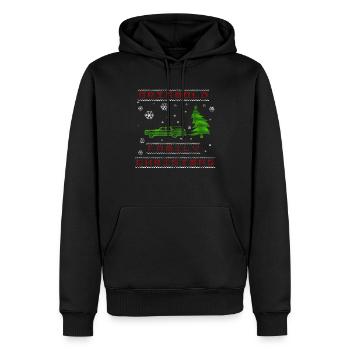 NOËL EN FAMILLE GRISWOLD - Sweat à capuche Premium bio Homme - noir - Devant - Nico (187cm)