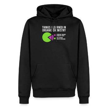 Cadeau de science chimiste chimiste - Sweat à capuche Premium bio Homme - noir - Devant - Nico (187cm)