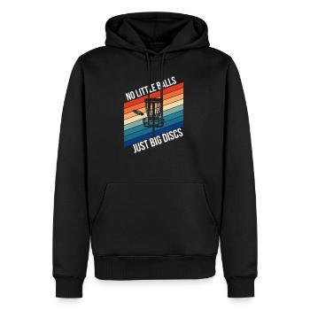 Disc Golf Discgolf Geschenkidee - Männer Premium Bio Hoodie - Schwarz - Vorne - Nico (187cm)