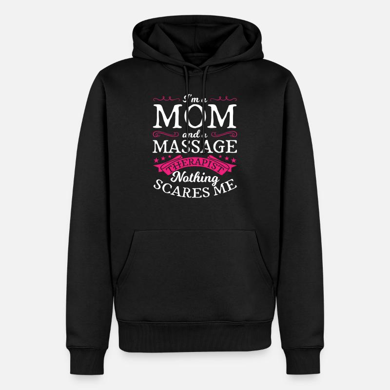 Masseur mère massagethérapie cadeau - Sweat à capuche Premium bio Homme - noir
