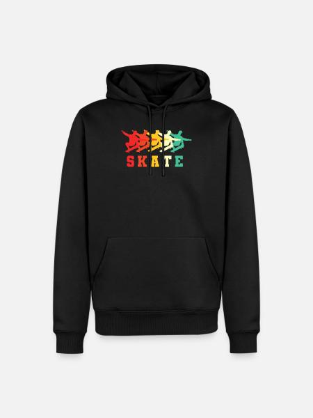 Skateboardeurs de skateboard - Sweat à capuche Premium bio Homme - noir
