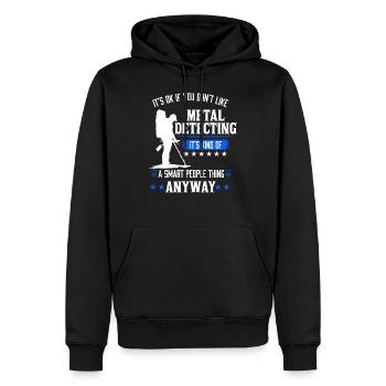Metall Detecting Metal Detektorist Detektion - Männer Premium Bio Hoodie - Schwarz - Vorne - Nico (187cm)