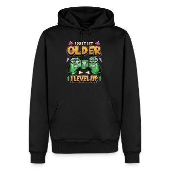 Gamer PC Videogames Controller Spruch Geschenk - Männer Premium Bio Hoodie - Schwarz - Vorne - Nico (187cm)