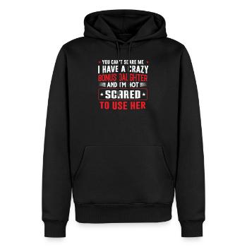 Bonus Dad Bonus Daughter Bonus Dad Step Dad - Men’s Premium Organic Hoodie - black - Front - Nico (187cm)