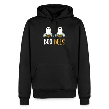 Abeilles fantômes Boo Bees - Sweat à capuche Premium bio Homme - noir - Devant - Nico (187cm)