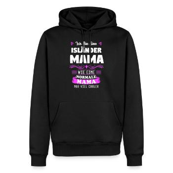 Isländer Mama Islandpferd Pferd Geschenk - Männer Premium Bio Hoodie - Schwarz - Vorne - Nico (187cm)