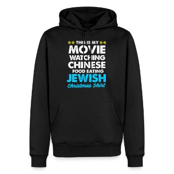 Hanukah Weihnachten Hanukkah Chanukkah Menorah - Männer Premium Bio Hoodie - Schwarz - Vorne - Nico (187cm)