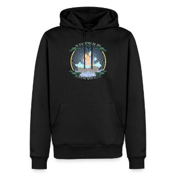 eisbader crazy eisbär home winterbaden winterbader - Männer Premium Bio Hoodie - Schwarz - Vorne - Nico (187cm)