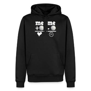 Balle de golf mathématiques facture des enseignants idée cadeau - Sweat à capuche Premium bio Homme - noir - Devant - Nico (187cm)
