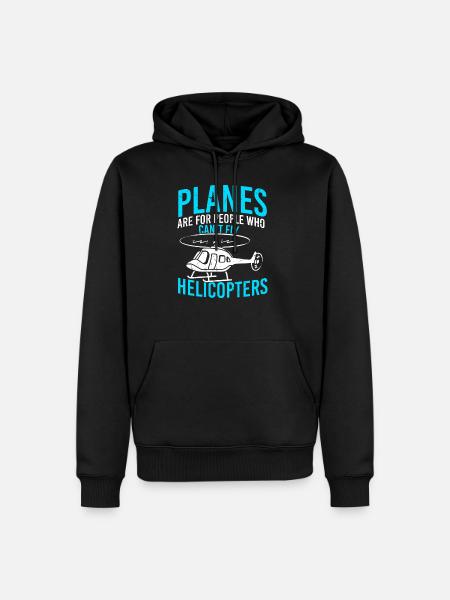 Helicopter - Men’s Premium Organic Hoodie - black